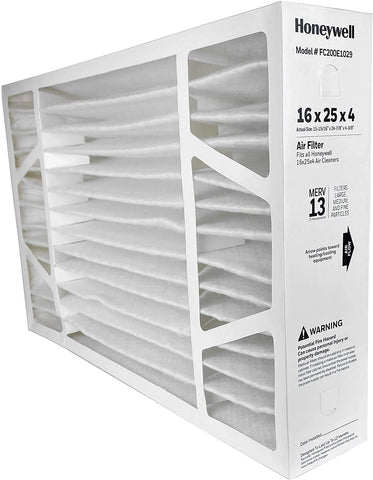 Honeywell FC200E1029 16x25 air filter reduces fine particles for cleaner indoor air.