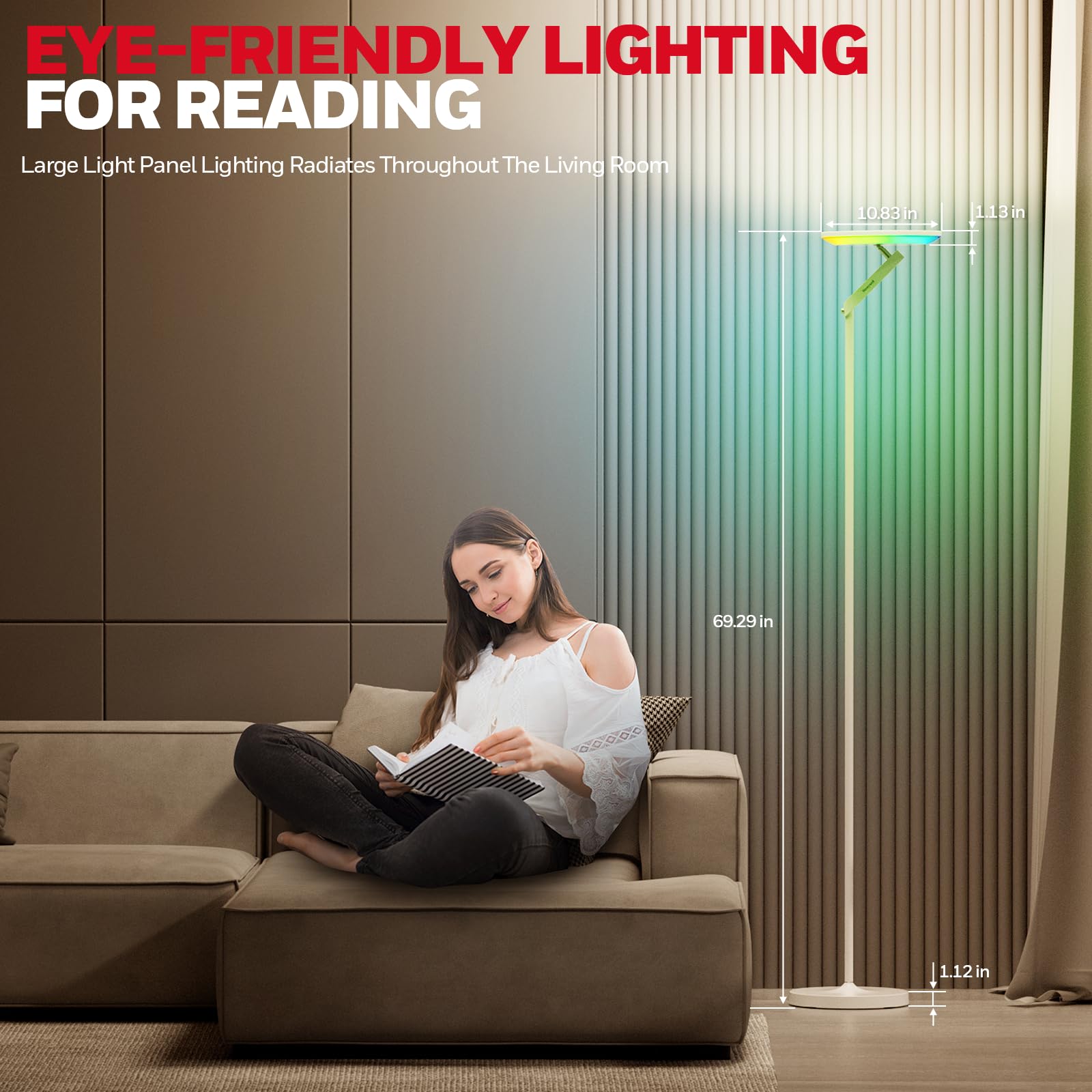 2700K–5000K white light supports any time of day.