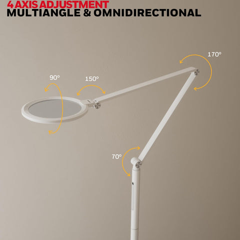 Adjustable color temperature range 2700K-5700K for mood and task lighting