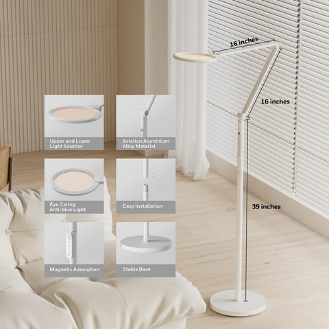 Dimmable up to 1000 lumens for versatile room activities