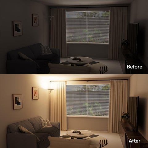 Remote works from up to 32 feet for sofa control.