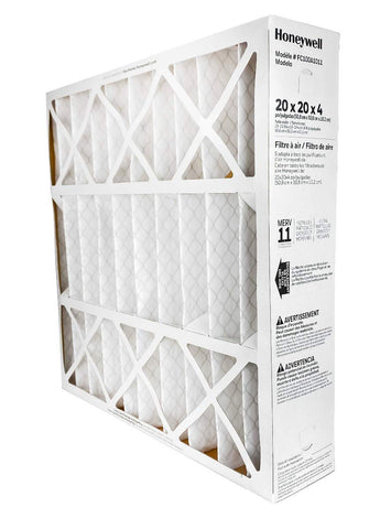 Honeywell Home FC100A1011 front-view filter highlighting durable, long-lasting air filtration.