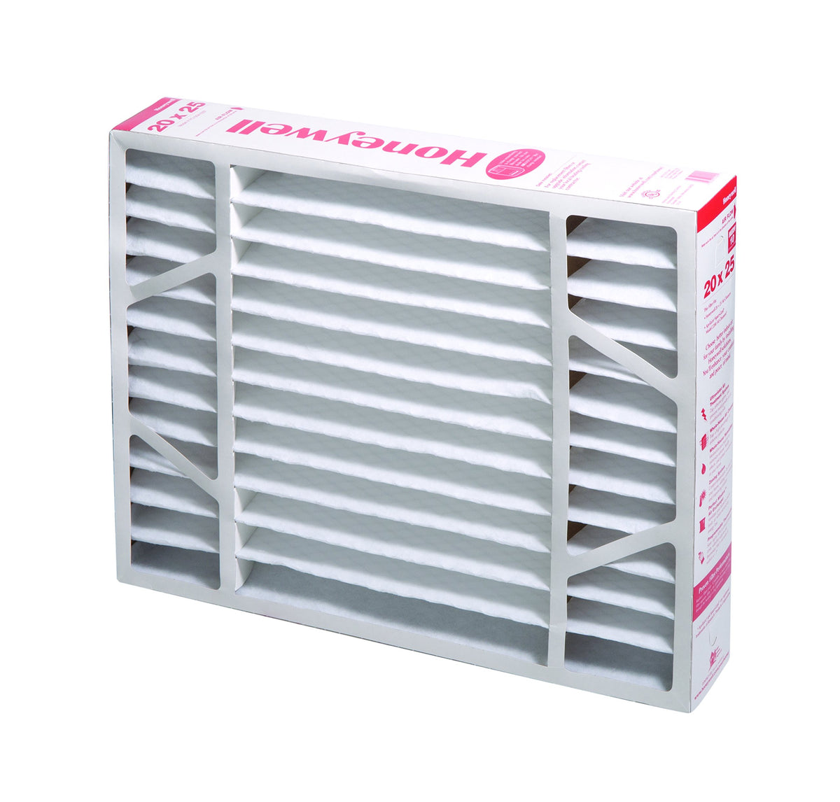 Honeywell FC100A1037 front view filter improves indoor air quality.