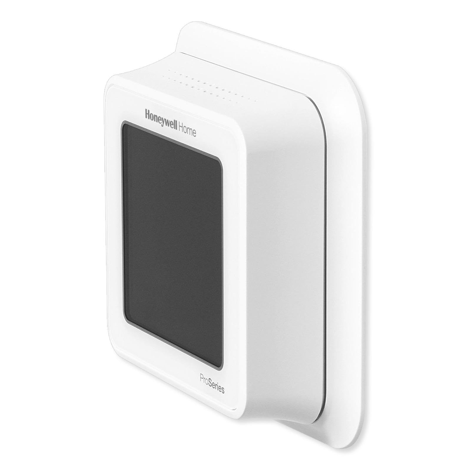 Honeywell Home Lyric T6 Pro side view showing compact wall-mount profile