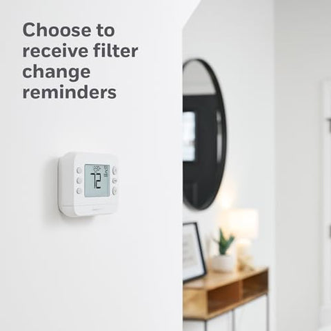 Honeywell Home RTH20B change filter reminder nudges routine maintenance.