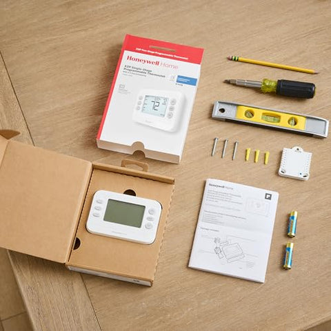 Honeywell Home RTH20B wall plate installation for a clean, quick setup.