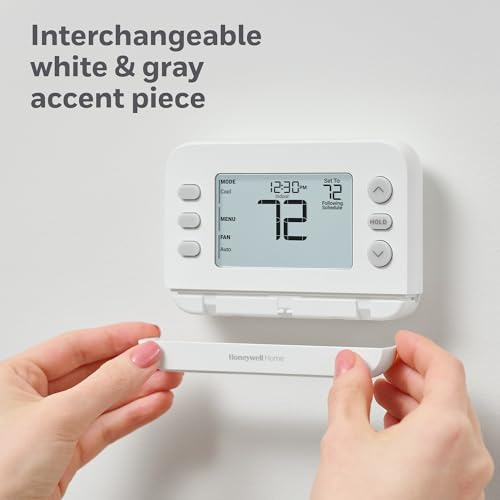 Honeywell Home RTH21B UWP wall plate for simple installation and upgrades.