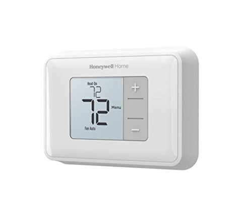 Backlit readout of Honeywell Home RTH5160D1003 for easy viewing in dim rooms.