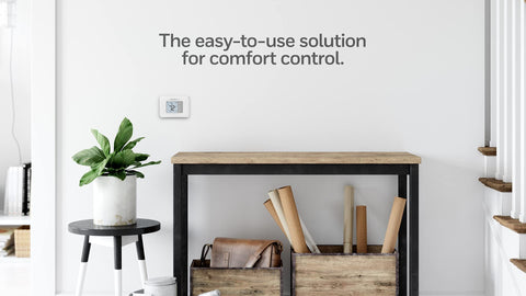 Battery reminder on the Honeywell Home RTH5160D1003 helps prevent outages.