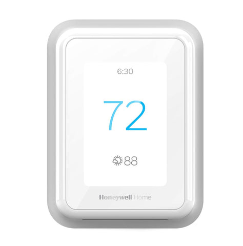 Honeywell Home T9 front view showing sleek design and easy controls for quick temperature setup