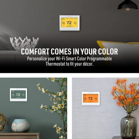 Honeywell Home RTH9600WF works with Alexa and Google Assistant for hands‑free control