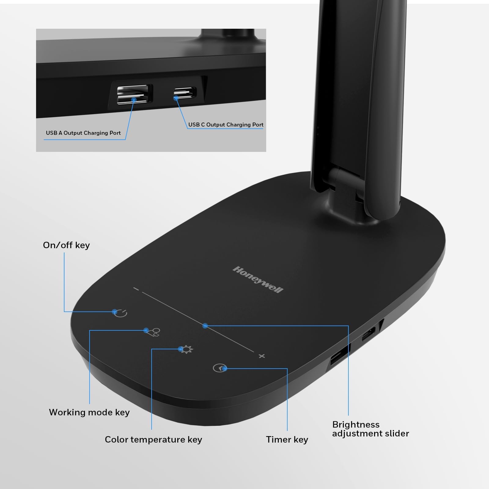 Honeywell HWT-H2 folding-design highlights compact storage.