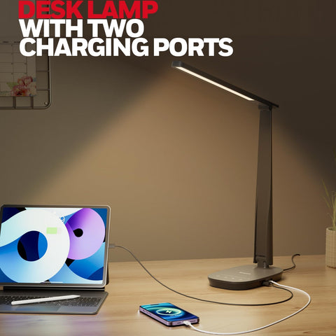 Honeywell HWT-H2 base with USB A and USB C ports for charging devices.