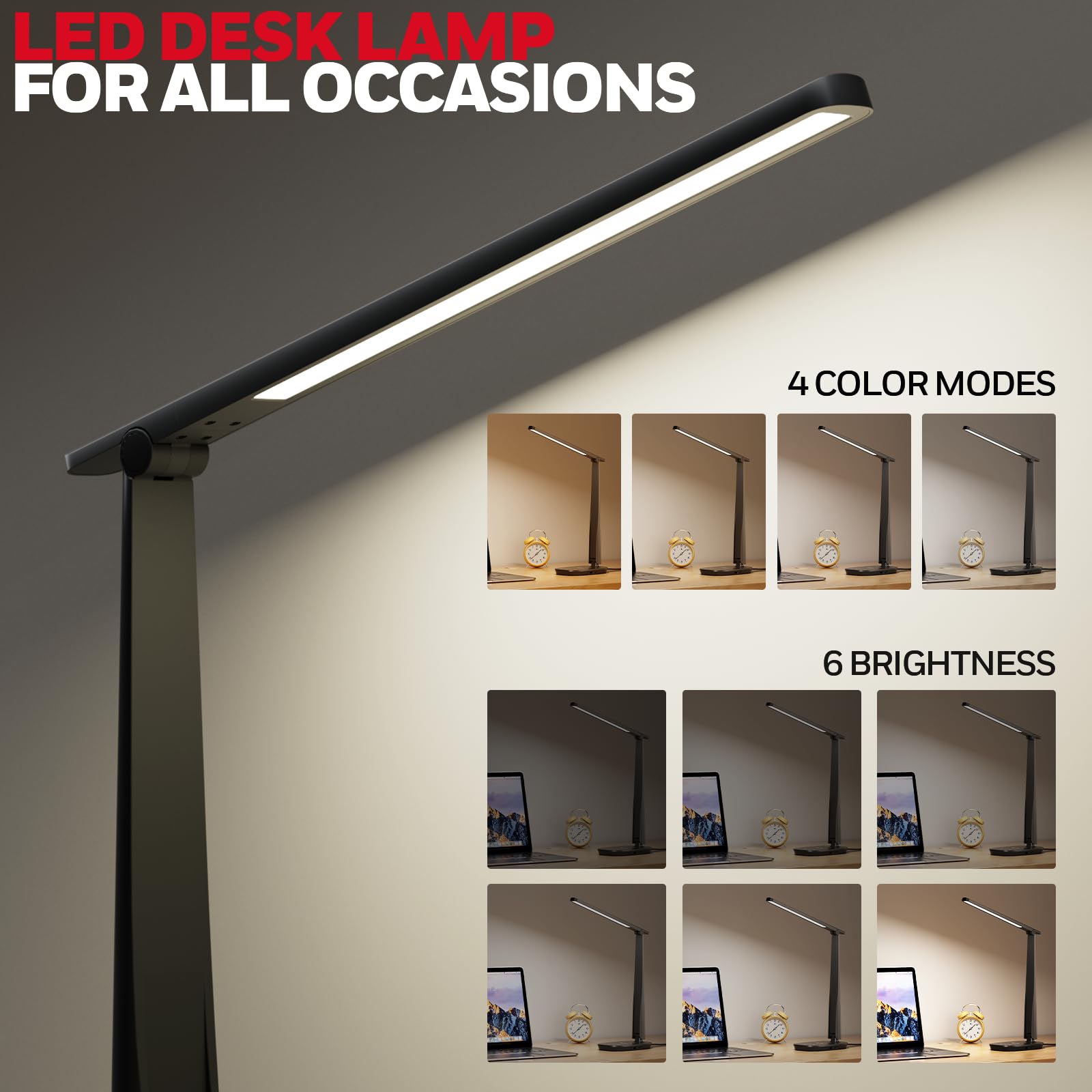Honeywell desk lamp with tilt arm for precise task lighting