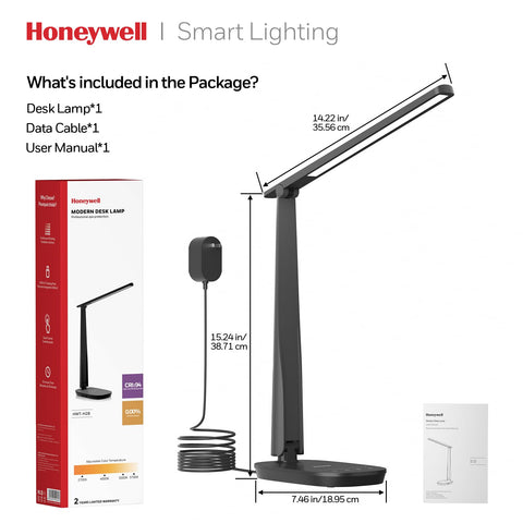 11-inch panel provides even glare-free illumination on small desks