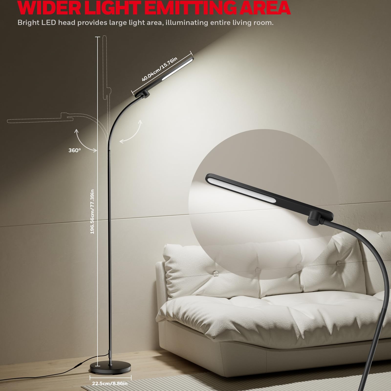 Full-spectrum, high-CRI lighting enhances color accuracy for hobbies and crafts.