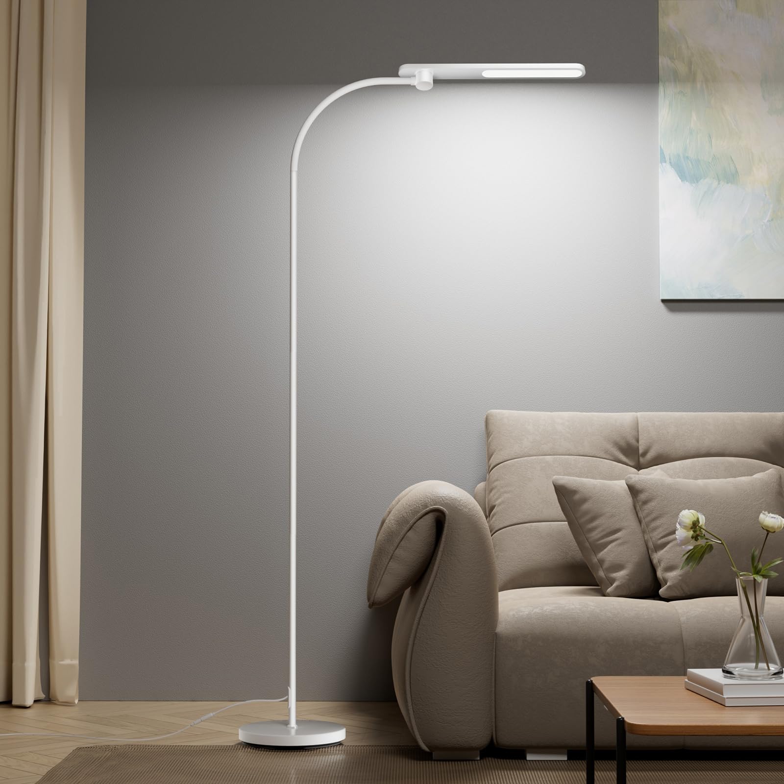 Honeywell F4 Sunturalux floor lamp with flexible gooseneck for precise reading