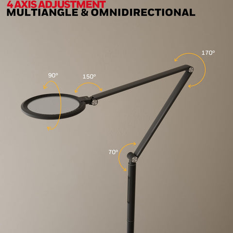 Honeywell remote-control lamp enables easy brightness and color changes from your seat.