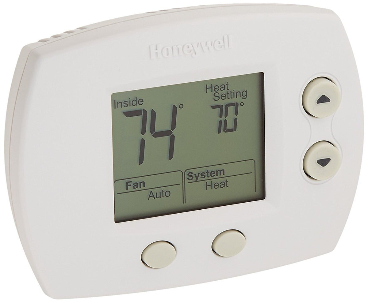 Honeywell Non-Prog Digital Thermostat front view with oversized backlit display for easy reading