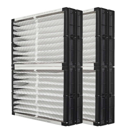 Honeywell POPUP2200 pleated filter front view with space-saving packaging