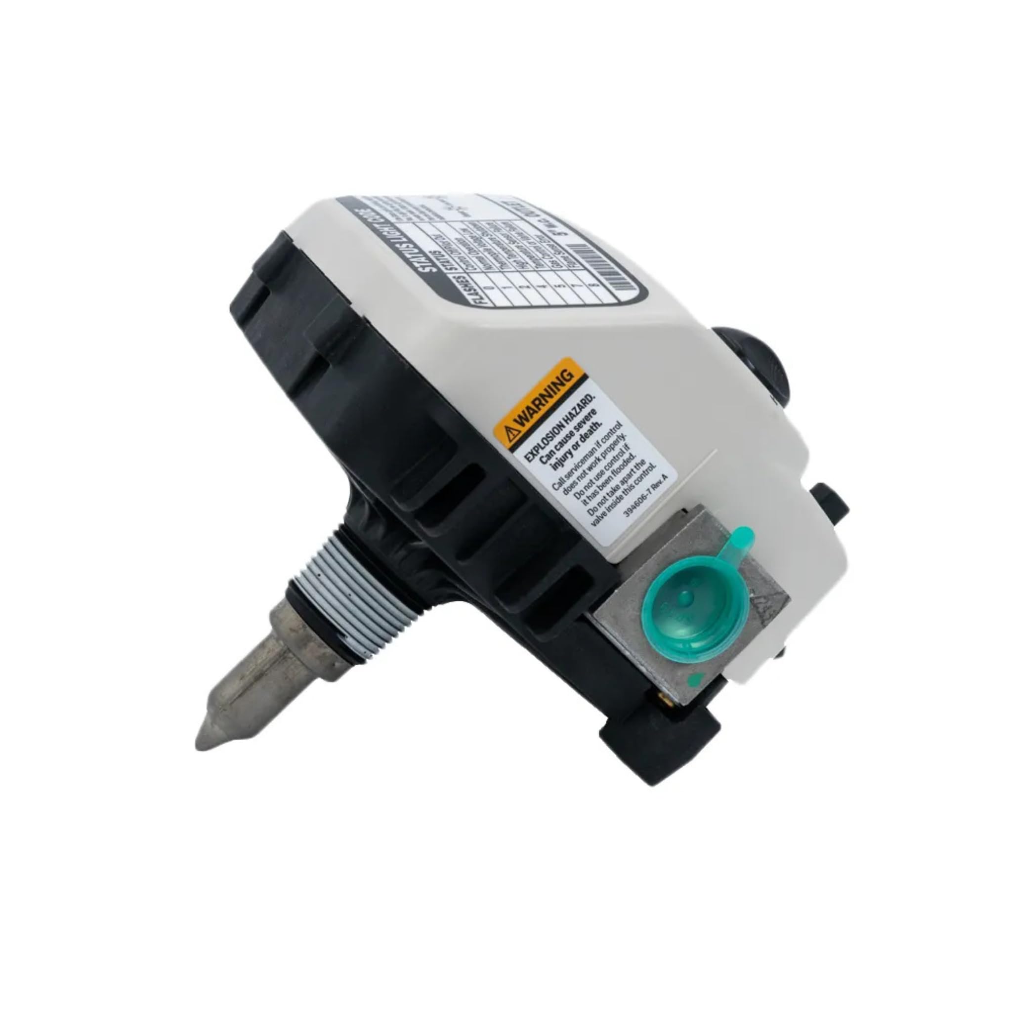 Honeywell Reliance valve side view highlighting easy installation in standing pilot systems with immersion well