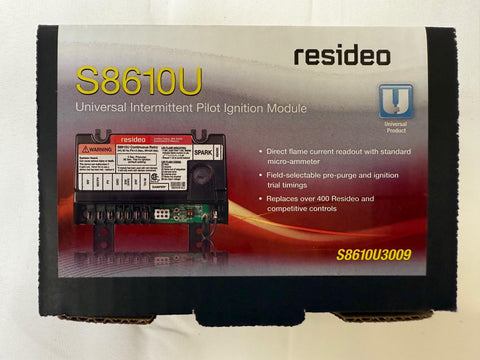 Honeywell S8610U flame monitoring module showing compact construction
