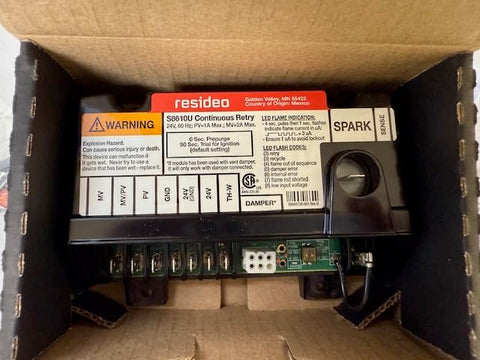 Honeywell S8610U intermittent-pilot system compatibility visual