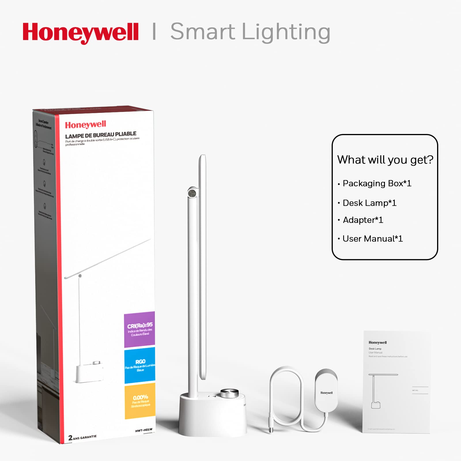Honeywell Sunturalux HWT-H01 foldable design saves desk space
