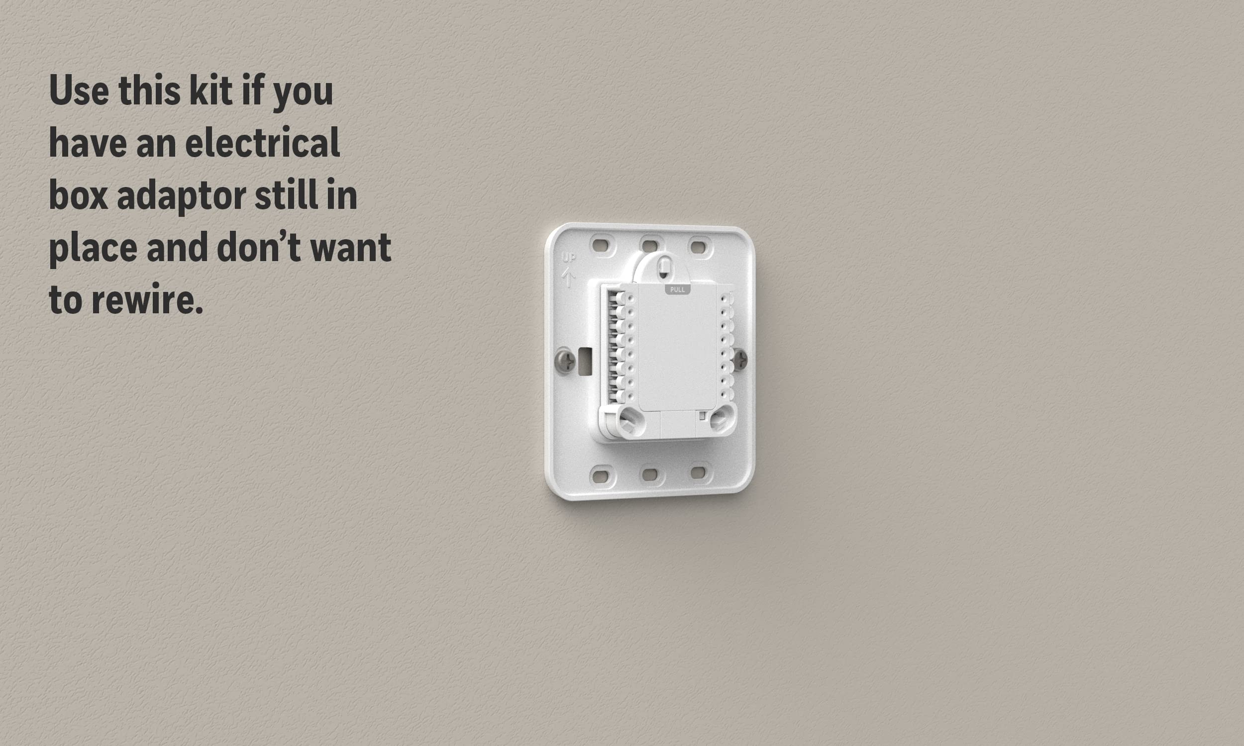 Honeywell T-Series compatibility cover plate for models T1 to T10