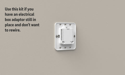 Honeywell T-Series compatibility cover plate for models T1 to T10