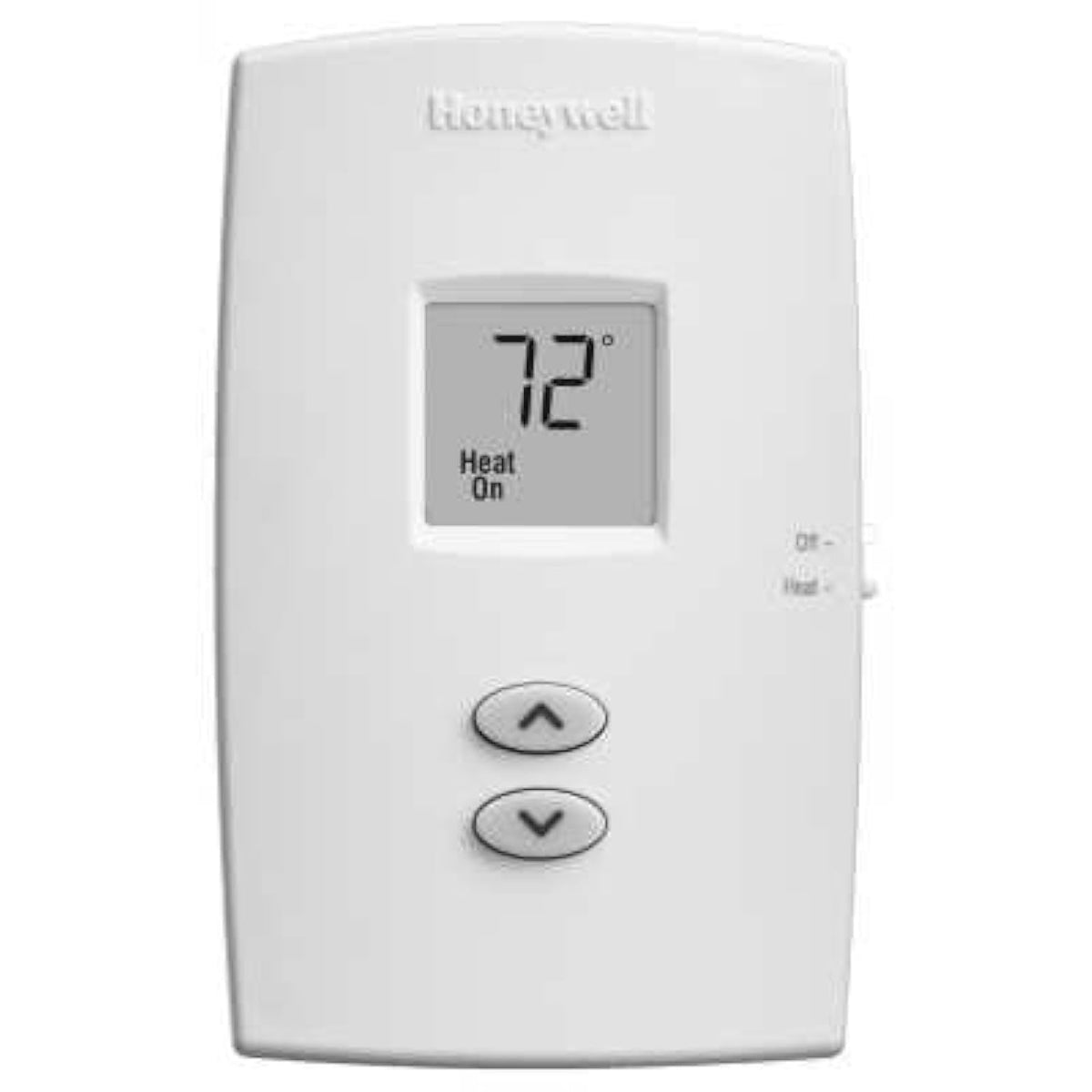 Honeywell TH1100DV1000/U Pro 1000 thermostat front view for simple temperature control