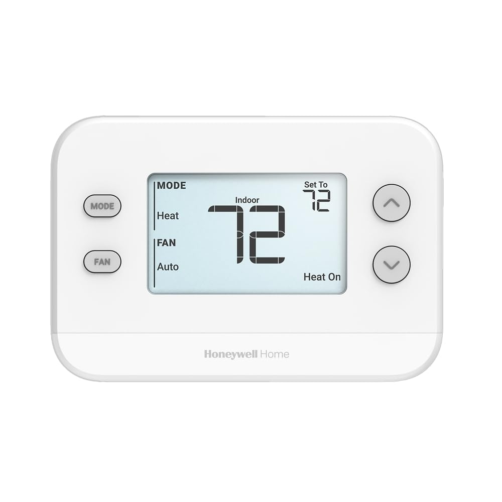 Honeywell TH1110U4000/U T4 Pro programmable thermostat front display for easy temperature control and energy management.