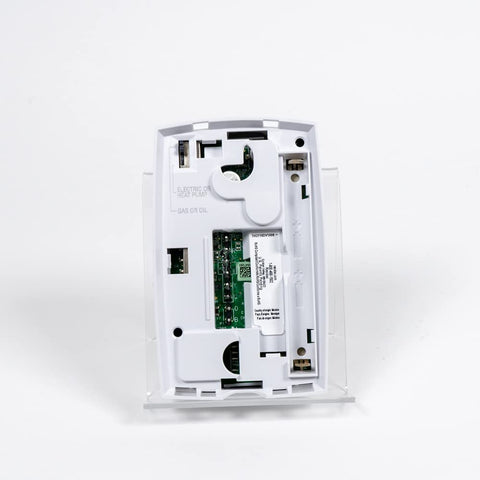 Rear panel of Honeywell TH2110DV1008 PRO 2000 thermostat for installation reference