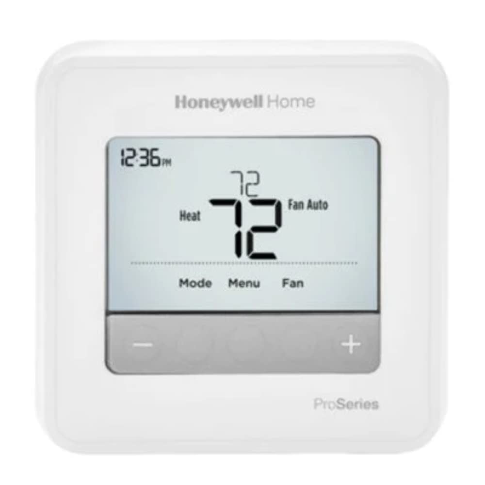Honeywell TH4210U2002 Pro front view with easy push-button controls