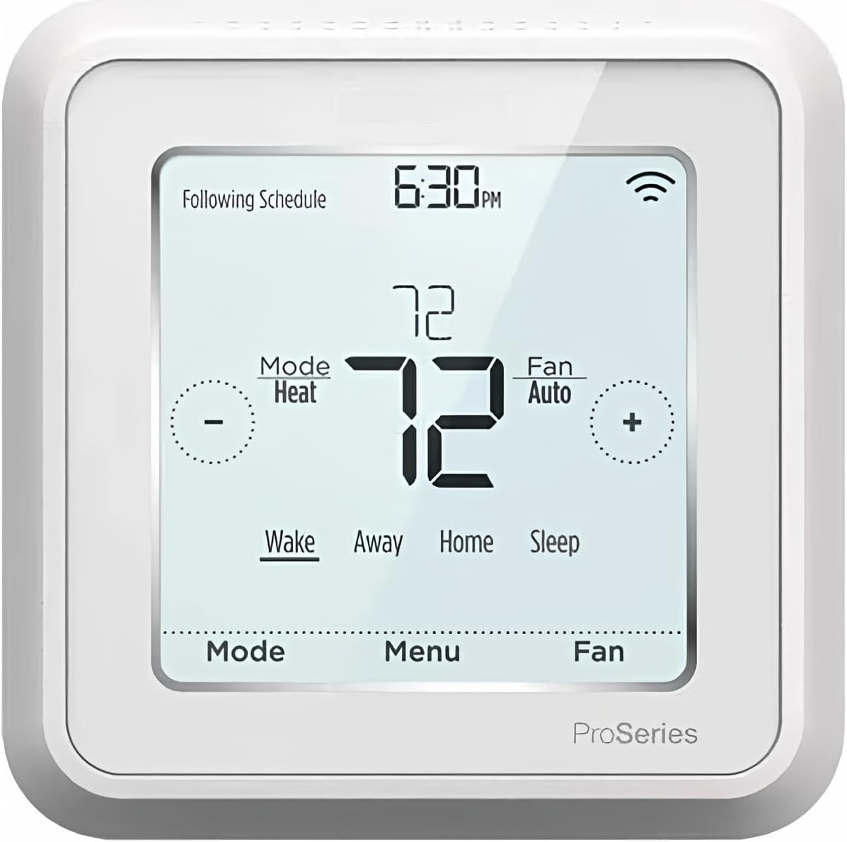 Honeywell TH6320ZW2003 T6 Pro thermostat front view enables smart home control.