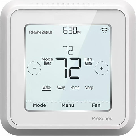 Honeywell TH6320ZW2003 T6 Pro thermostat front view enables smart home control.