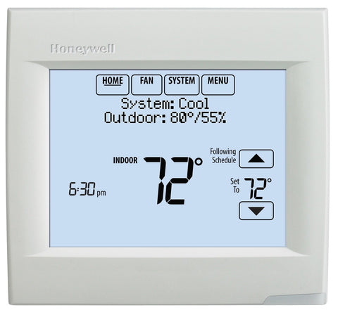 Honeywell TH8110R1008 programmable display enables quick scheduling and comfortable climate.