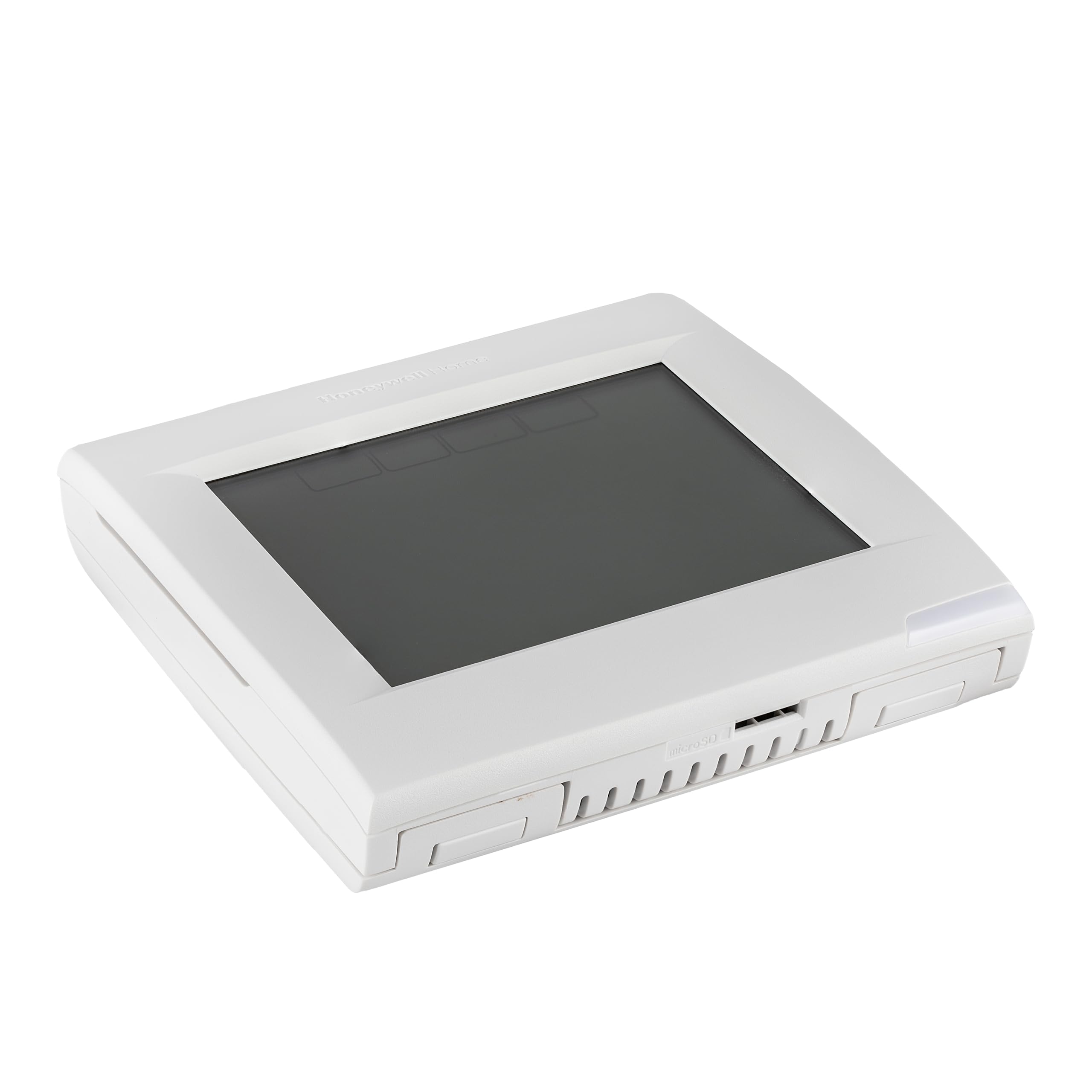 Honeywell TH8320R1003 interface showing 7-day programming options.