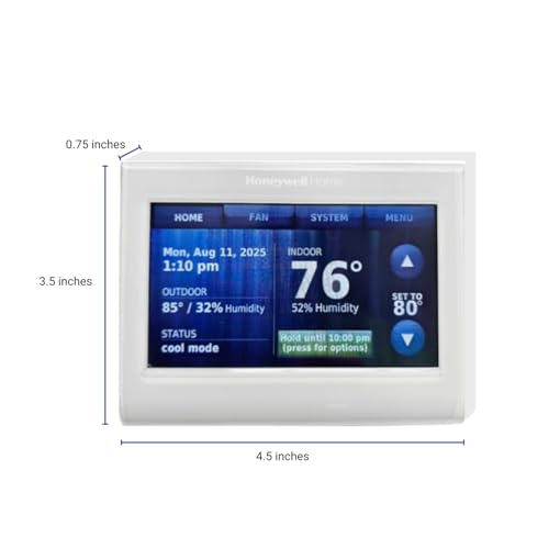 Honeywell TH9320WF5003 with Wi-Fi remote control enables mobile adjustments