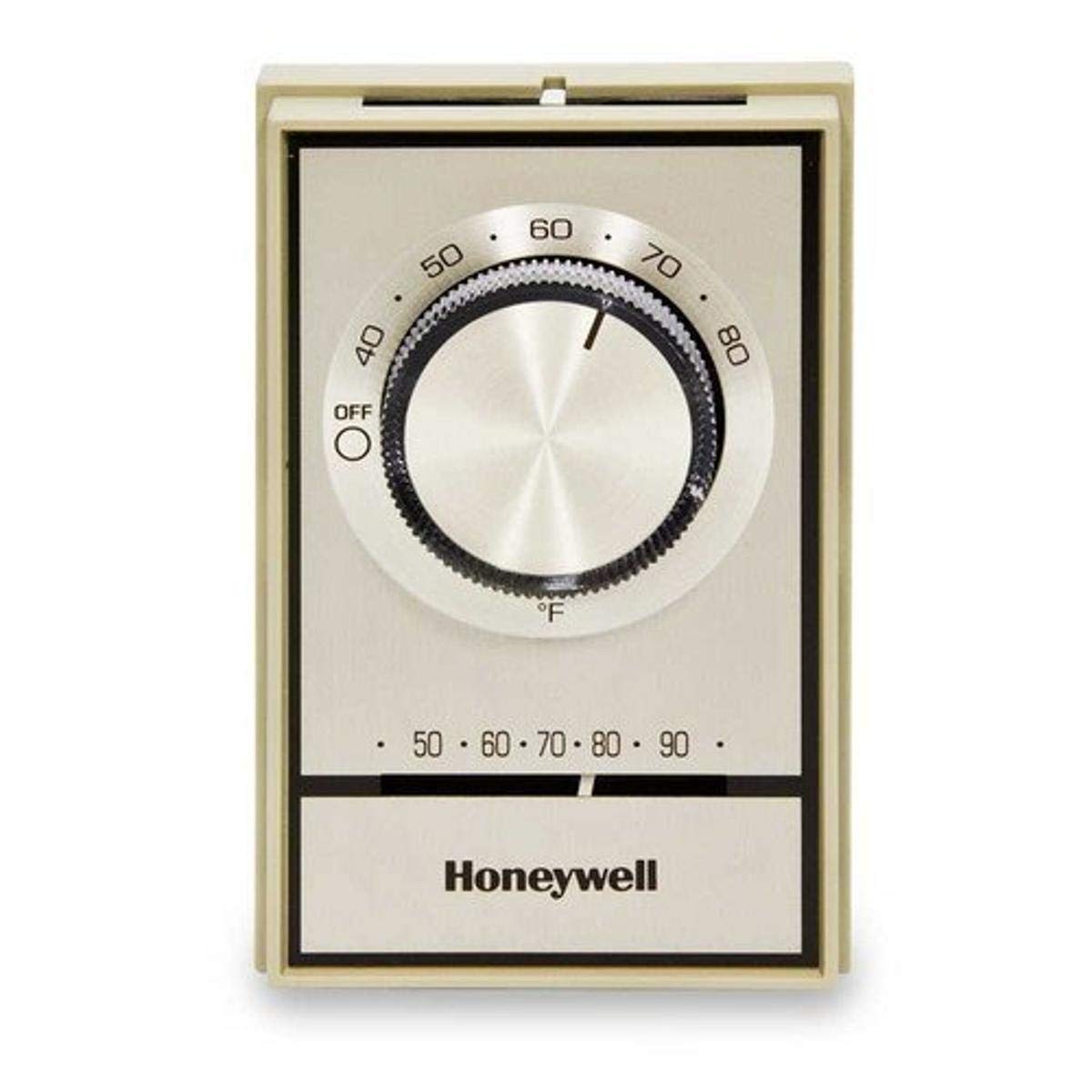 Honeywell thermostat with digital display for precise climate control and easy scheduling.