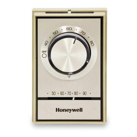 Honeywell thermostat with digital display for precise climate control and easy scheduling.