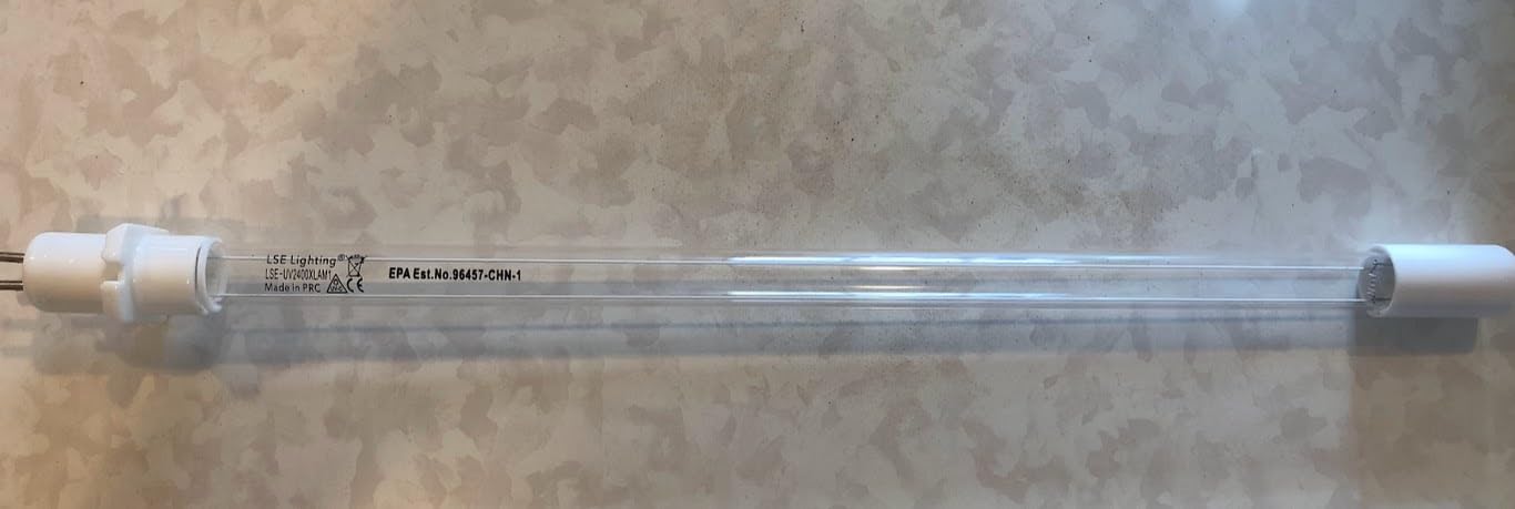 Honeywell UV2400XLAM1 lamp for easy installation in a duct air cleaner.