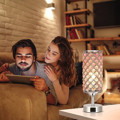 Hong-in bedside lamp ideal for nightstand use.
