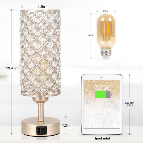 Hong-in bedside lamp on a nightstand for calm warm light.