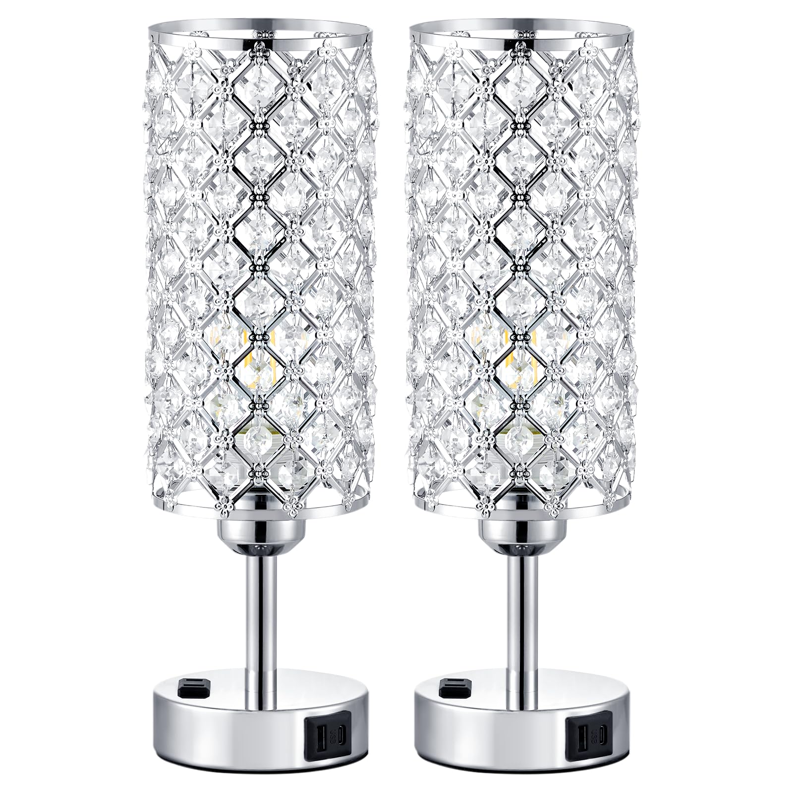 Hong-in modern crystal lamps elevate bedroom décor with symmetry