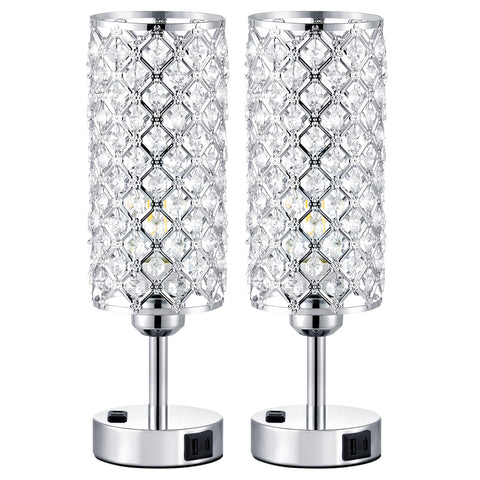 Hong-in modern crystal lamps elevate bedroom décor with symmetry
