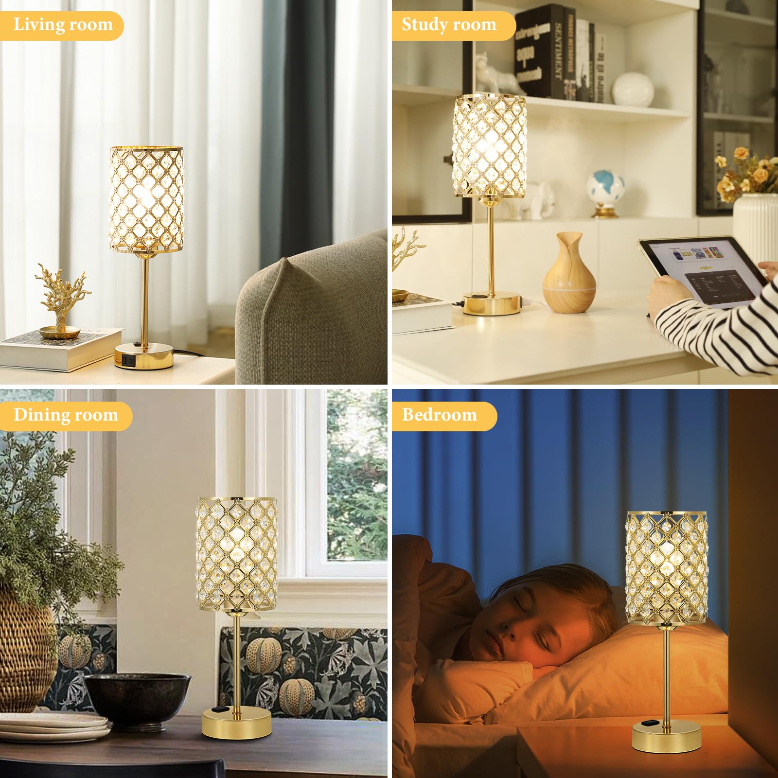 Hong-in Gold Lamps bedroom decor that suits living rooms and offices.