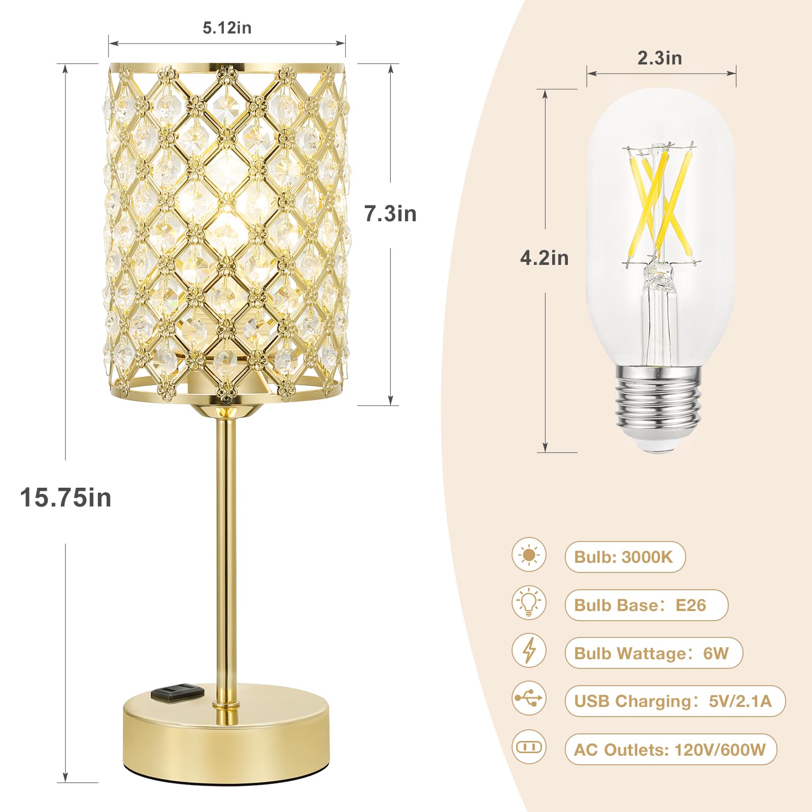 Hong-in Gold Lamps emits cozy warm light for relaxing evenings.