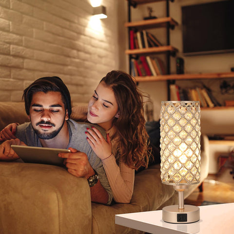 Hong-in included Teal LED bulb delivers cozy glow.