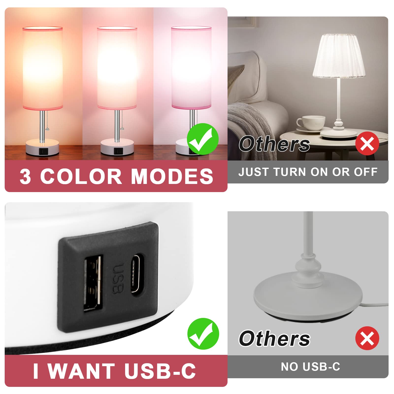 Easy-assembly Hong-in Pink Lamp with UL-listed components for safety